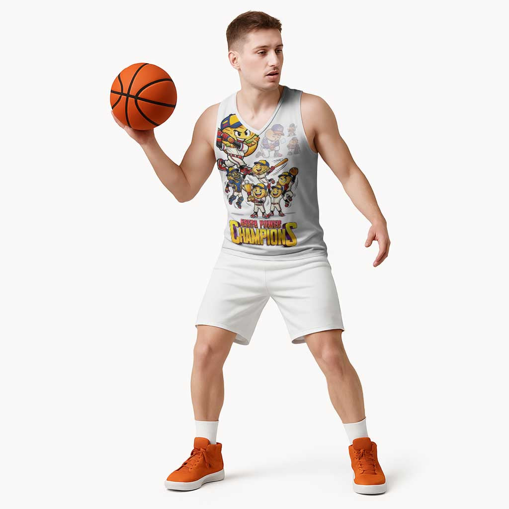 Venezuela Baseball Champions Basketball Jersey Glory Arepa Team
