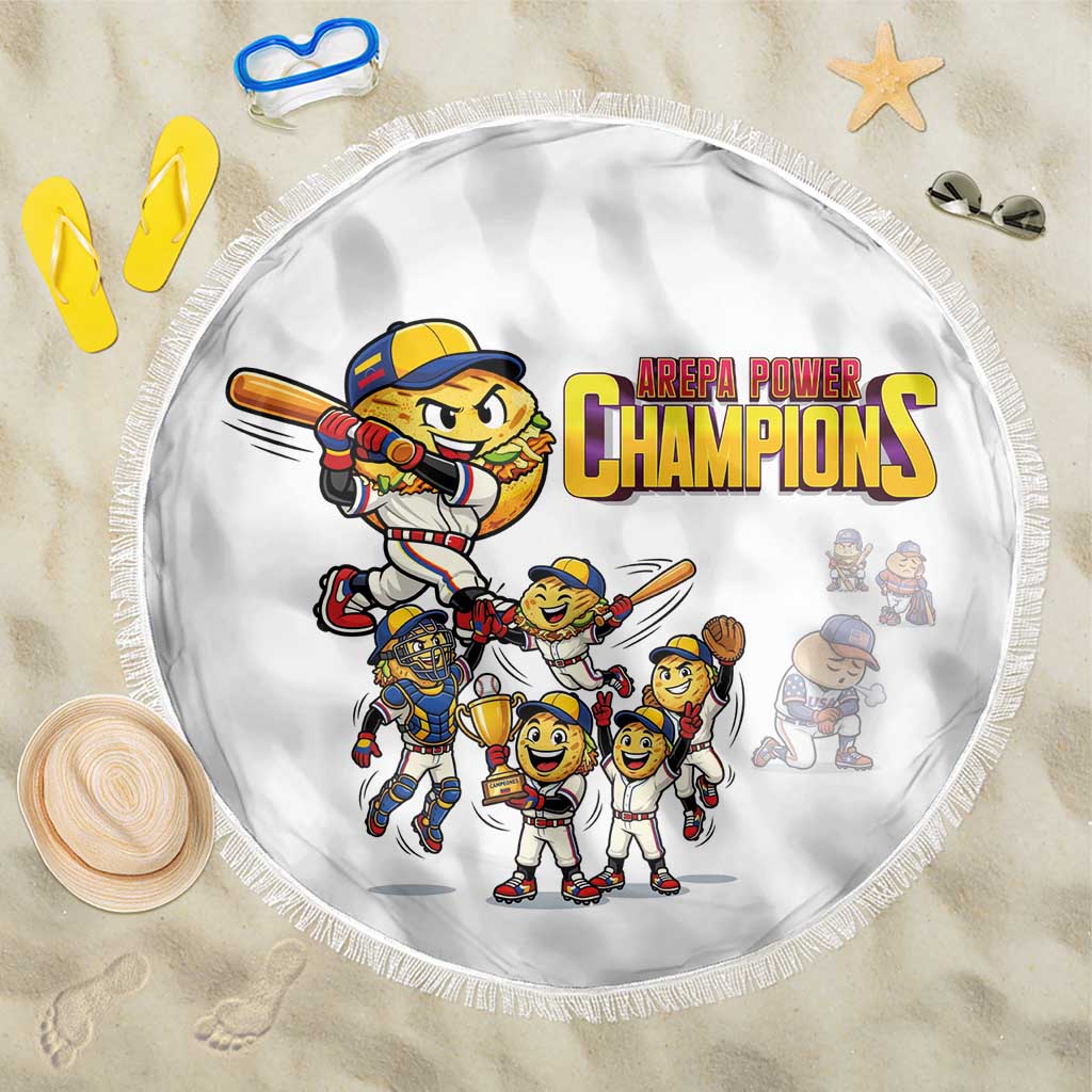 Venezuela Baseball Champions Beach Blanket Glory Arepa Team