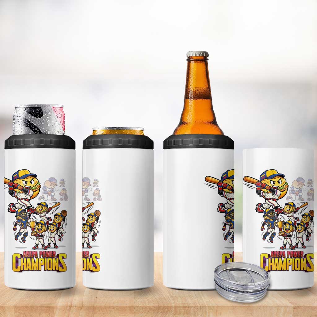 Venezuela Baseball Champions 4 in 1 Can Cooler Tumbler Glory Arepa Team