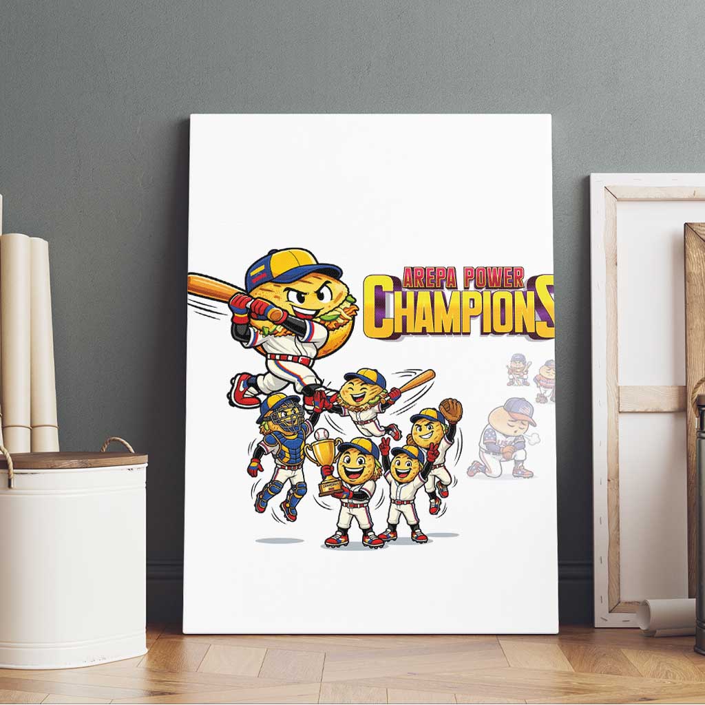Venezuela Baseball Champions Canvas Wall Art Glory Arepa Team