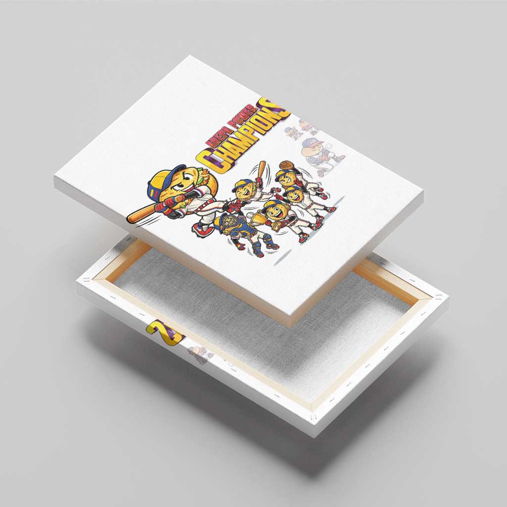 Venezuela Baseball Champions Canvas Wall Art Glory Arepa Team