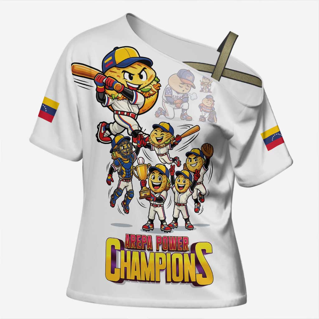 Venezuela Baseball Champions Cross Shoulder Shirt Glory Arepa Team