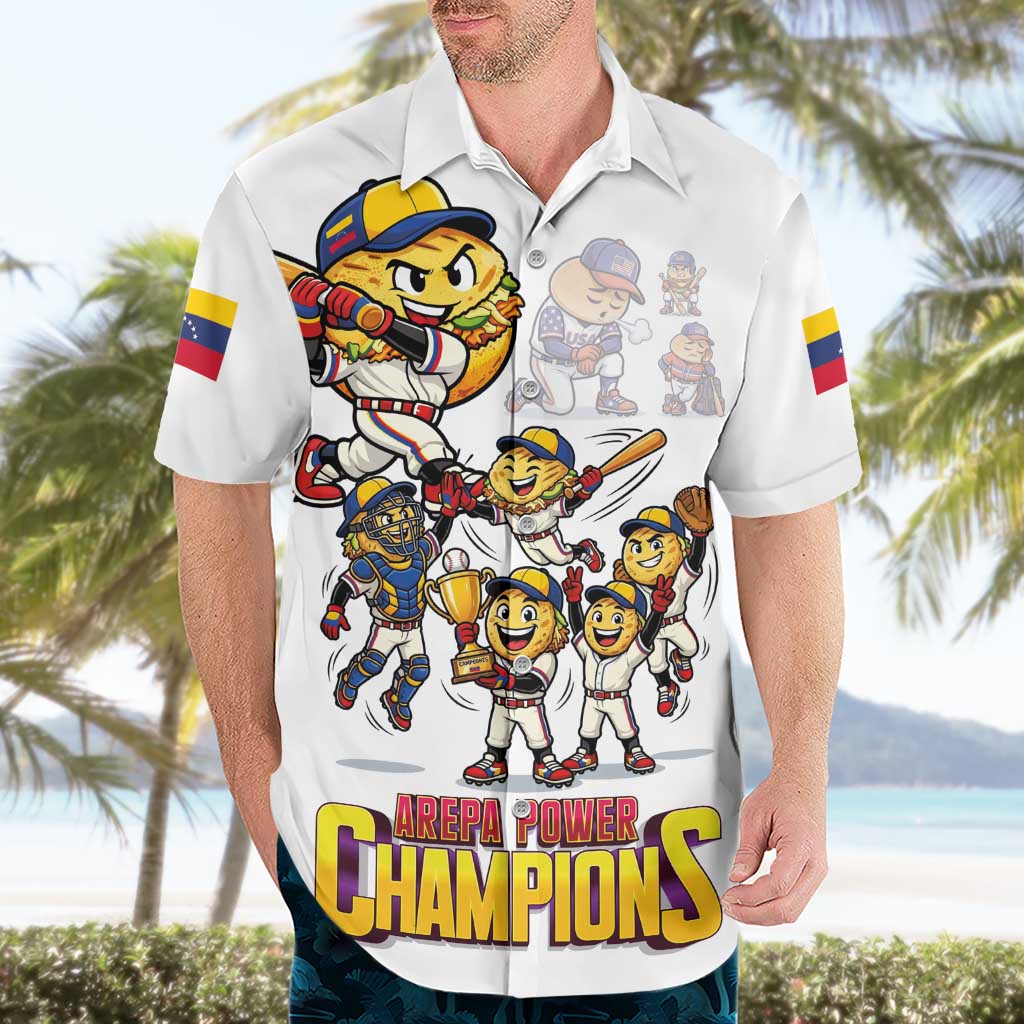 Venezuela Baseball Champions Hawaiian Shirt Glory Arepa Team