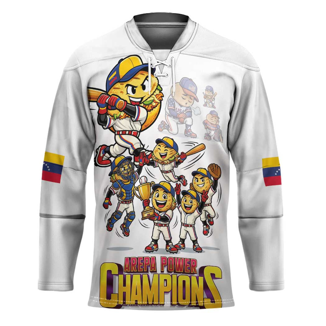 Venezuela Baseball Champions Hockey Jersey Glory Arepa Team