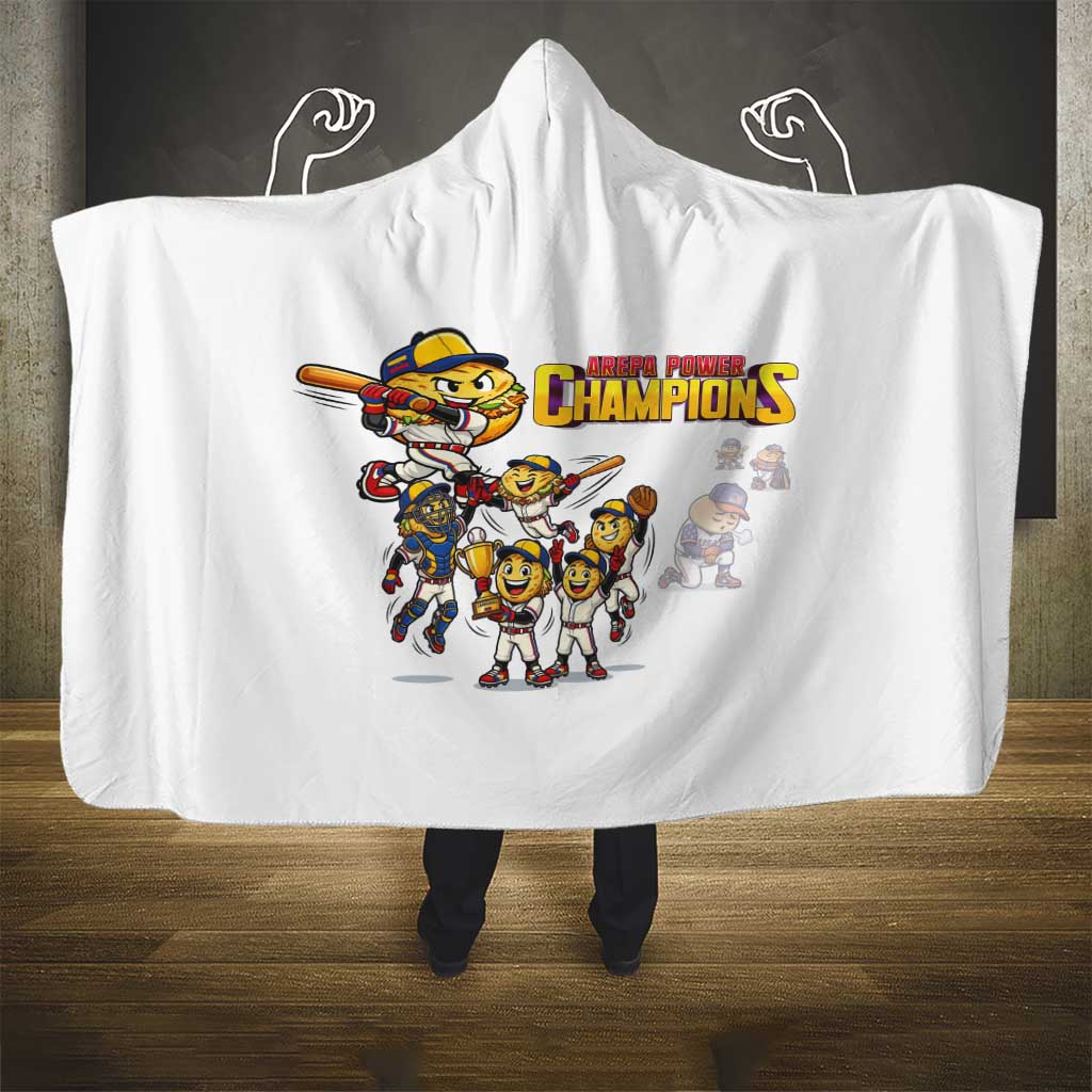 Venezuela Baseball Champions Hooded Blanket Glory Arepa Team