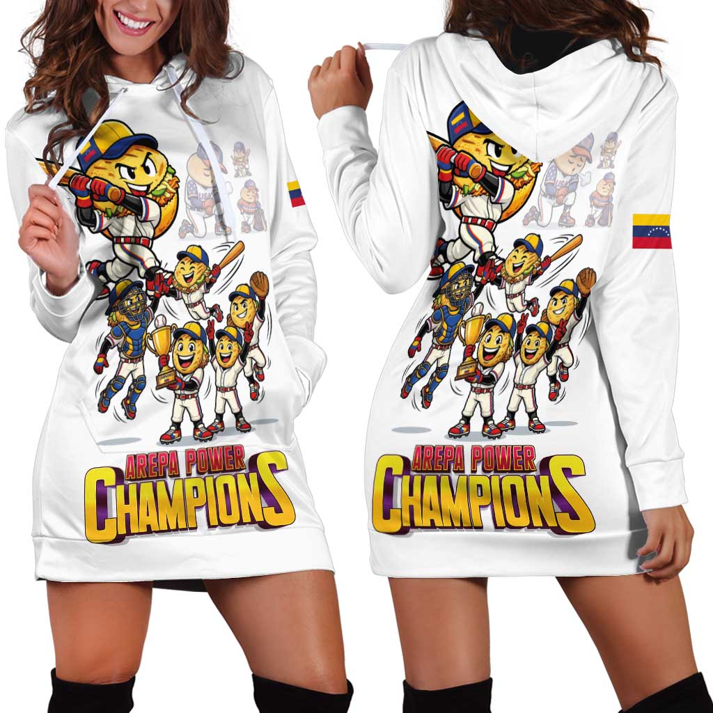 Venezuela Baseball Champions Hoodie Dress Glory Arepa Team
