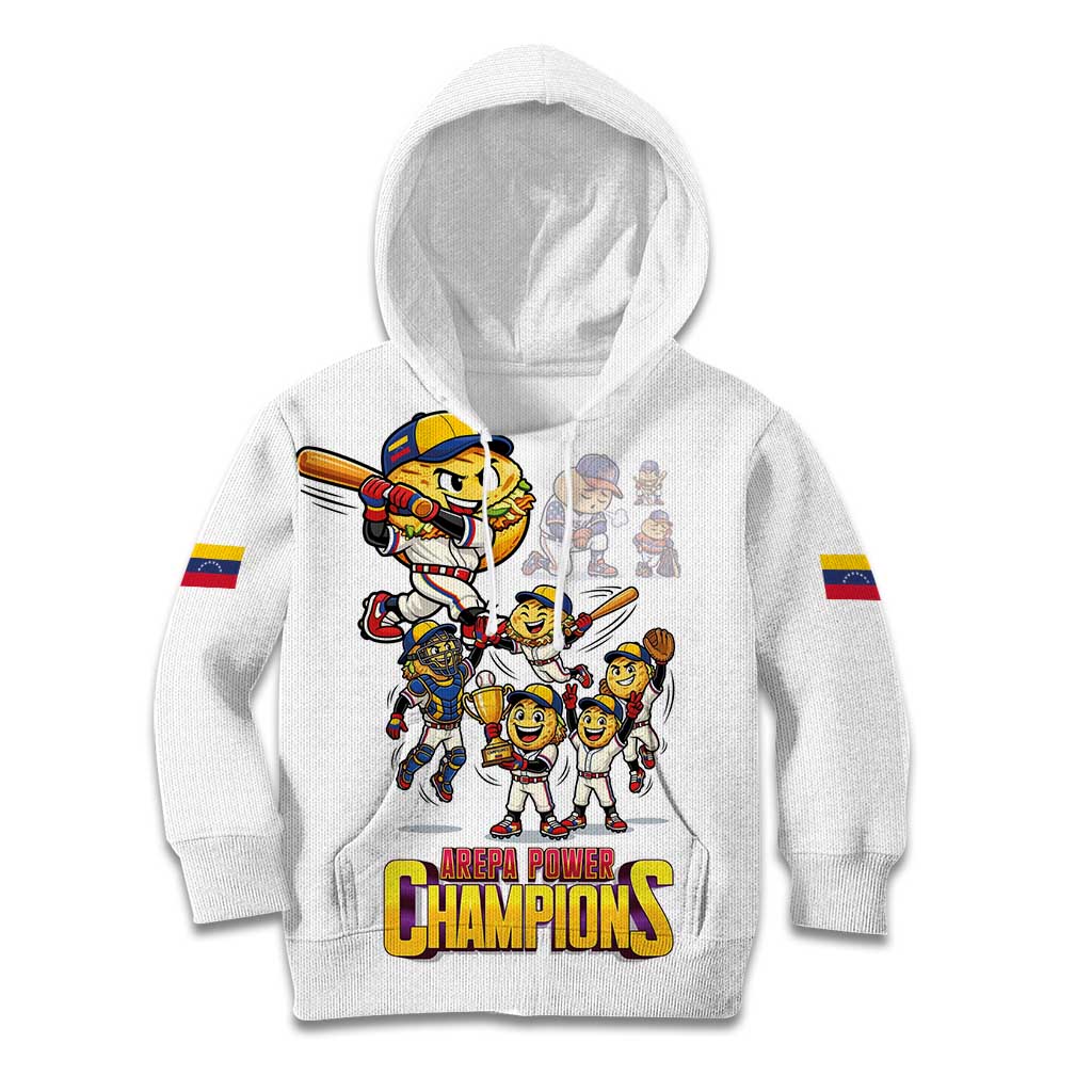 Venezuela Baseball Champions Kid Hoodie Glory Arepa Team