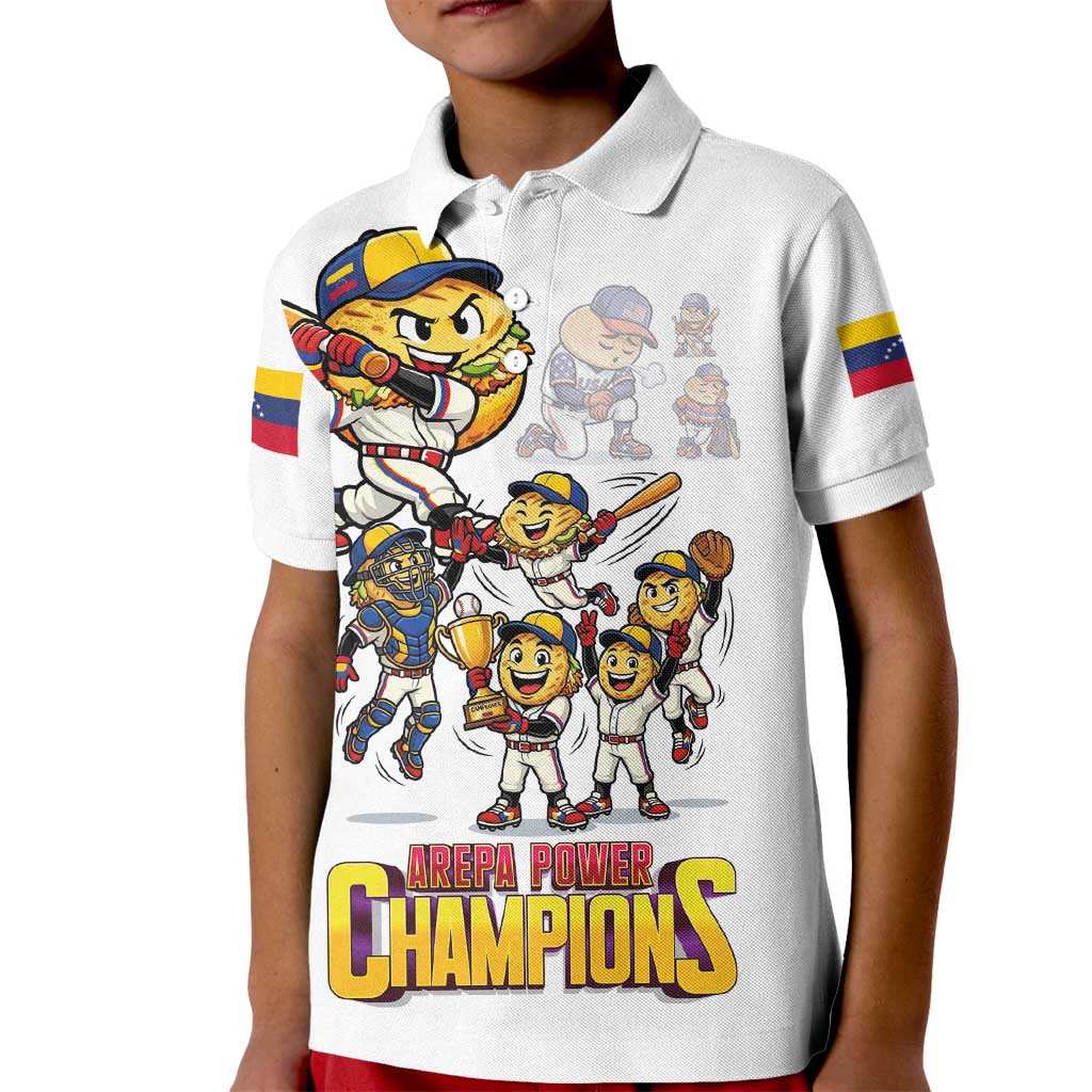 Venezuela Baseball Champions Kid Polo Shirt Glory Arepa Team