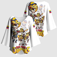 Venezuela Baseball Champions Kimono Sleeve Blouse Glory Arepa Team