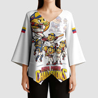 Venezuela Baseball Champions Kimono Sleeve Blouse Glory Arepa Team