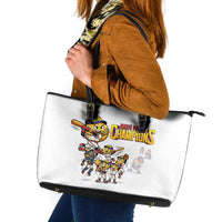 Venezuela Baseball Champions Leather Tote Bag Glory Arepa Team
