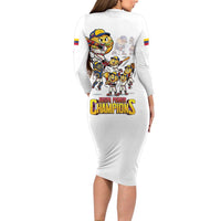 Venezuela Baseball Champions Long Sleeve Bodycon Dress Glory Arepa Team