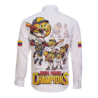 Venezuela Baseball Champions Long Sleeve Button Shirt Glory Arepa Team
