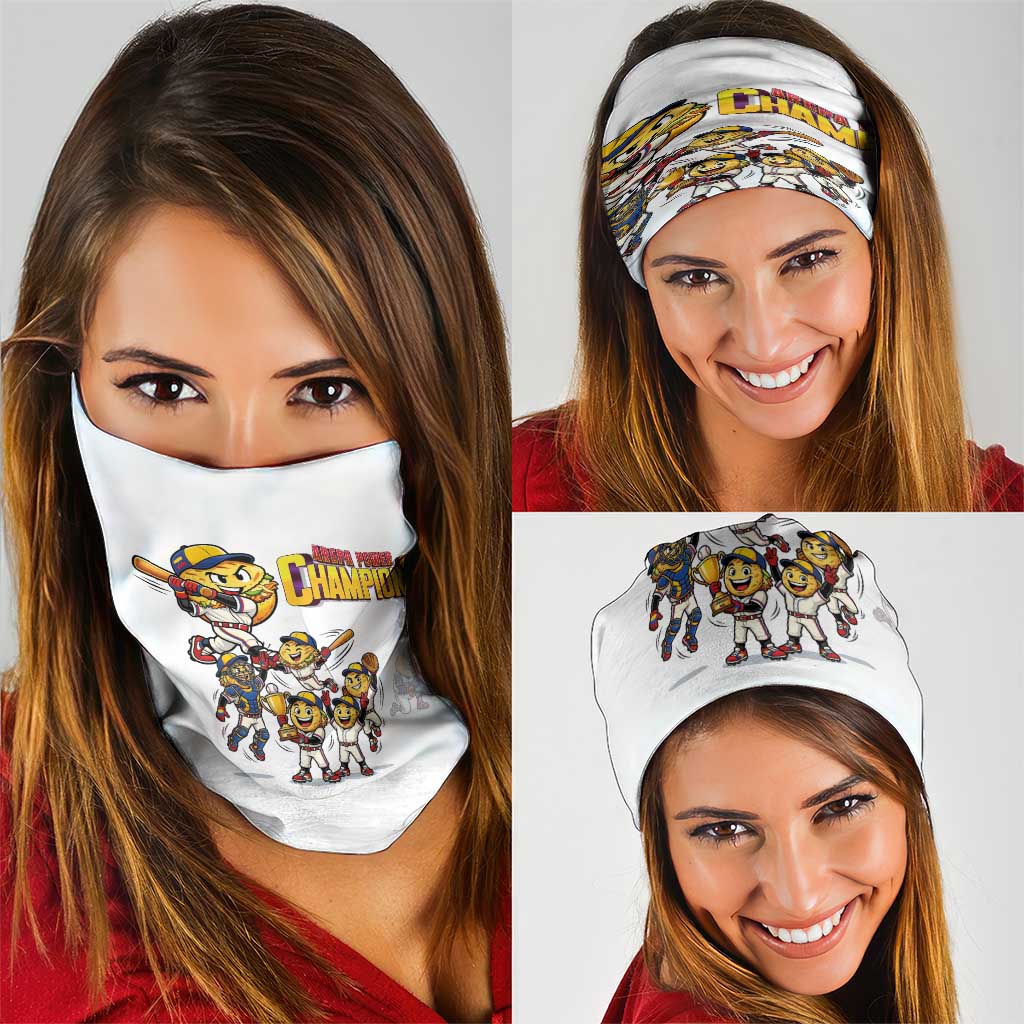 Venezuela Baseball Champions Neck Gaiter Glory Arepa Team
