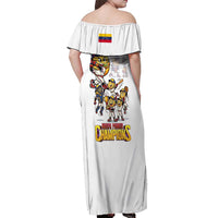 Venezuela Baseball Champions Off Shoulder Maxi Dress Glory Arepa Team