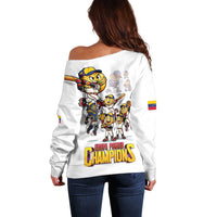 Venezuela Baseball Champions Off Shoulder Sweater Glory Arepa Team