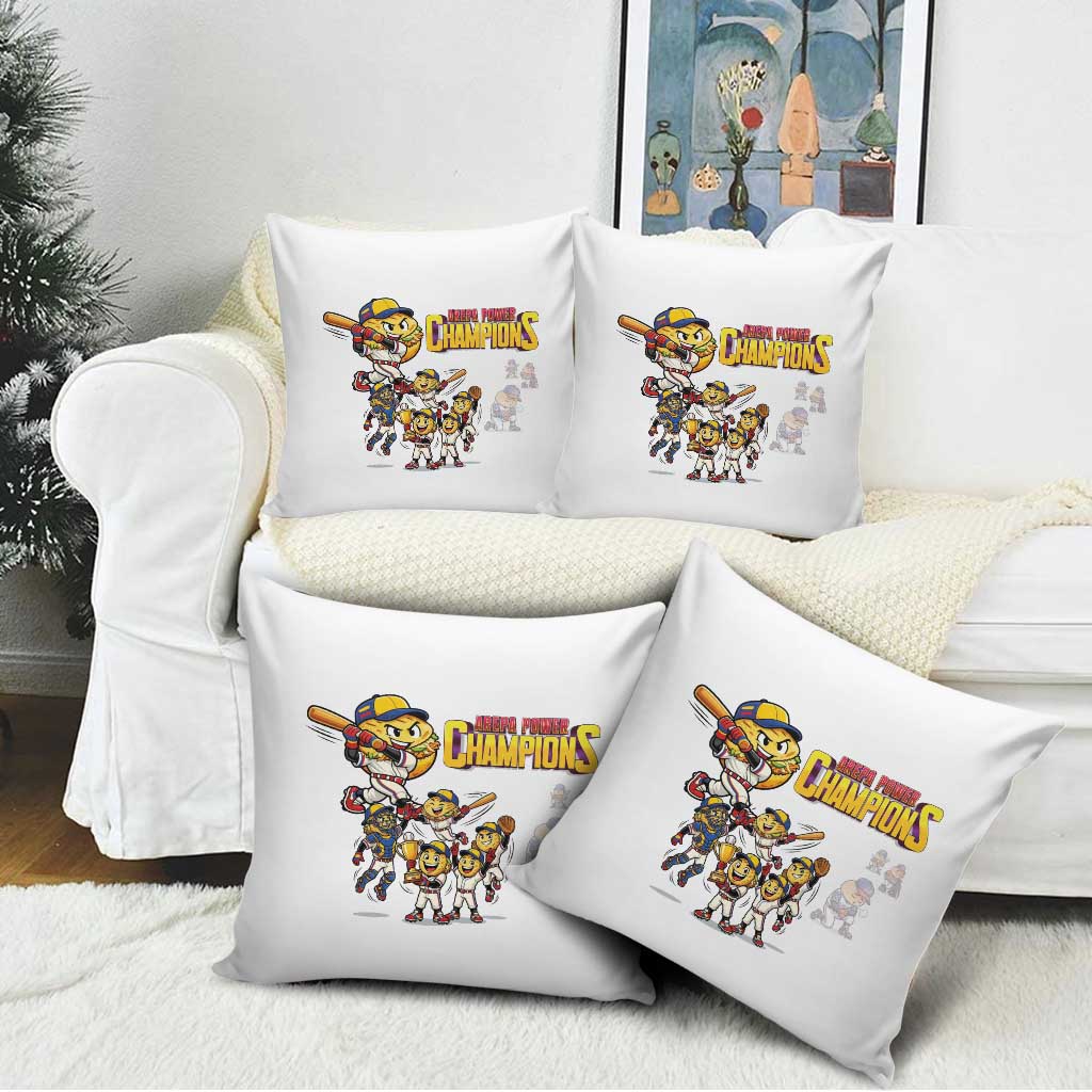 Venezuela Baseball Champions Pillow Cover Glory Arepa Team
