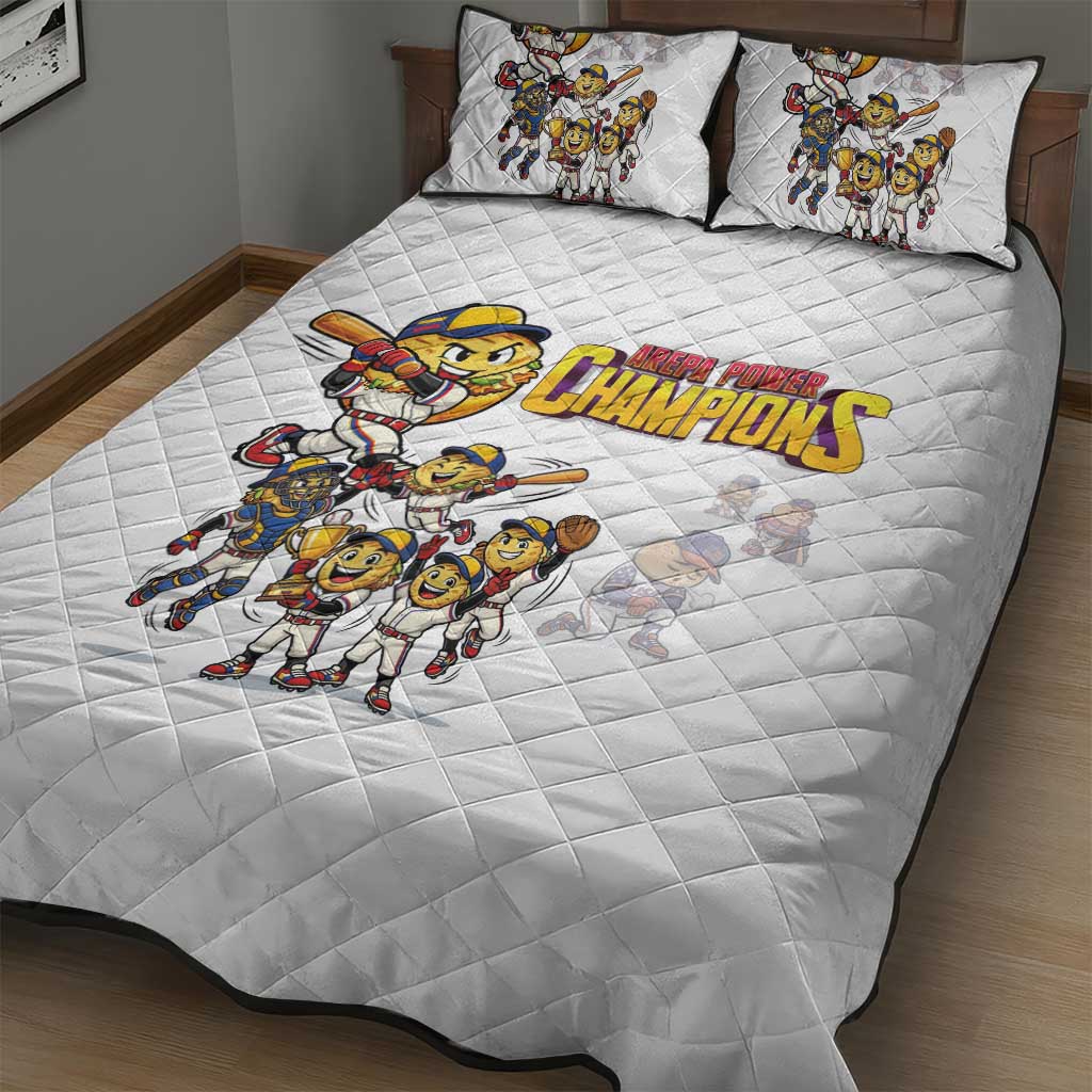 Venezuela Baseball Champions Quilt Bed Set Glory Arepa Team