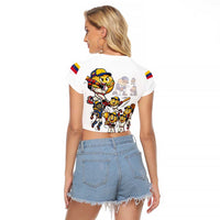 Venezuela Baseball Champions Raglan Cropped T Shirt Glory Arepa Team