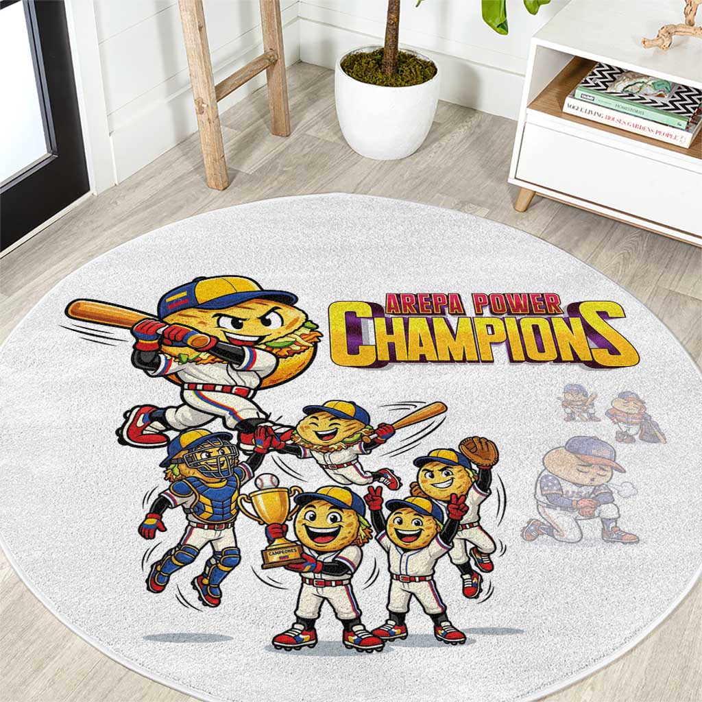 Venezuela Baseball Champions Round Carpet Glory Arepa Team