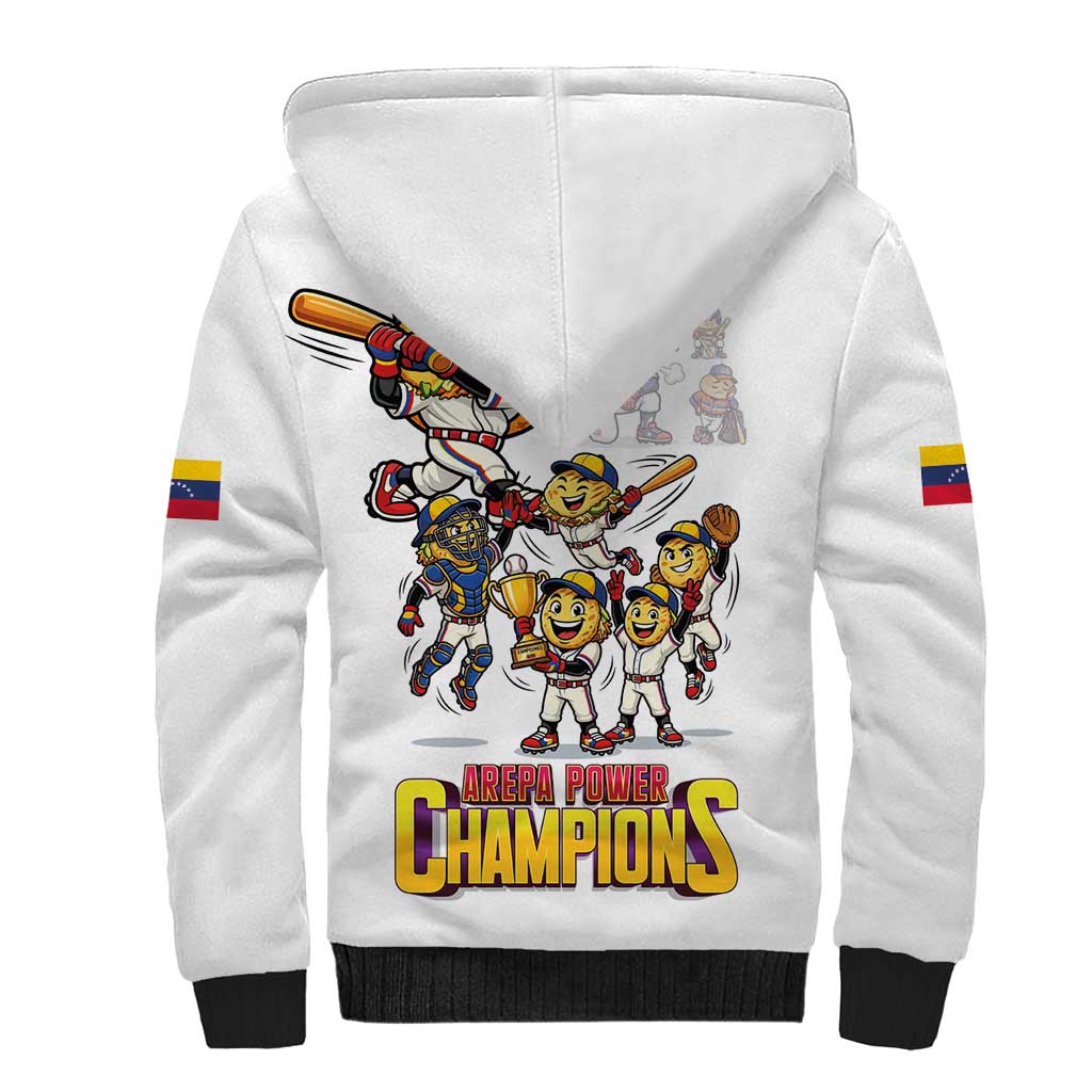 Venezuela Baseball Champions Sherpa Hoodie Glory Arepa Team
