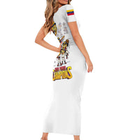 Venezuela Baseball Champions Short Sleeve Bodycon Dress Glory Arepa Team