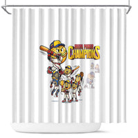 Venezuela Baseball Champions Shower Curtain Glory Arepa Team