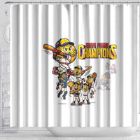 Venezuela Baseball Champions Shower Curtain Glory Arepa Team