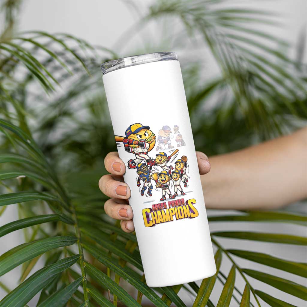 Venezuela Baseball Champions Skinny Tumbler Glory Arepa Team