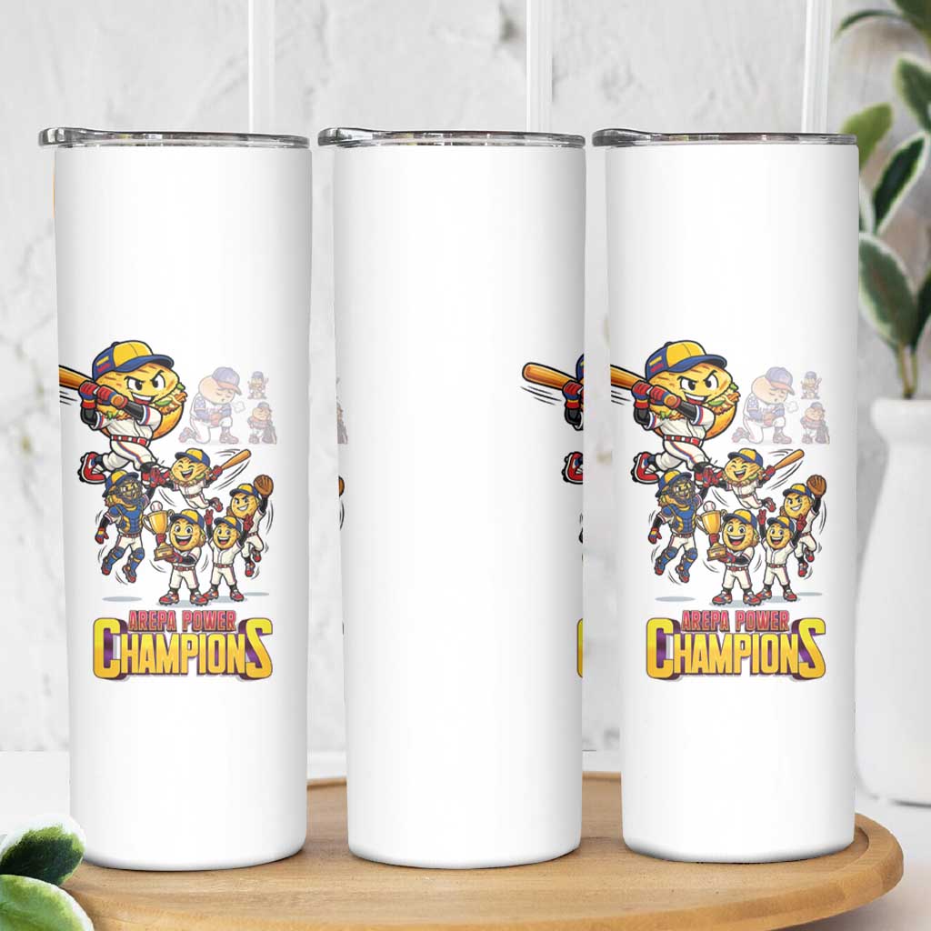 Venezuela Baseball Champions Skinny Tumbler Glory Arepa Team