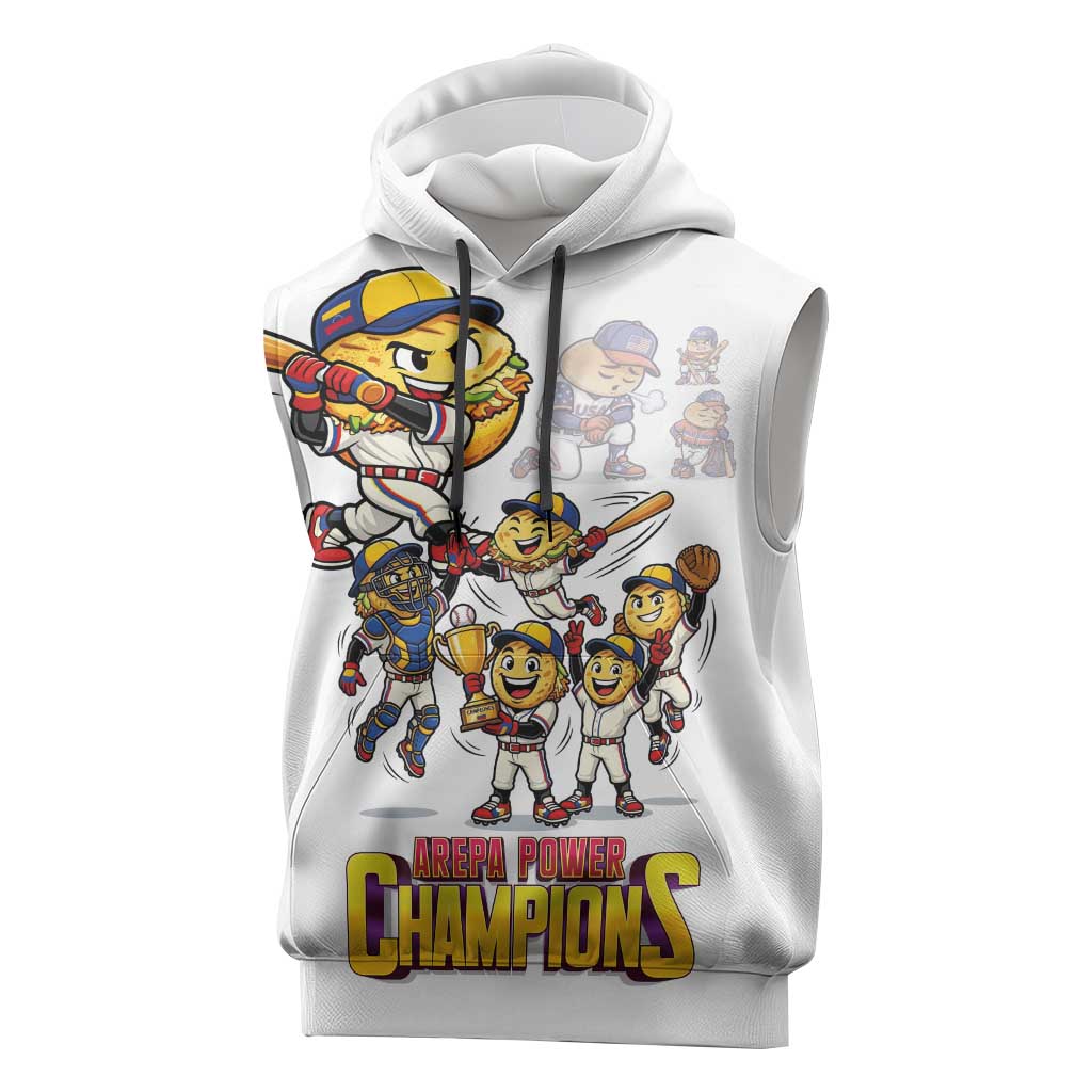 Venezuela Baseball Champions Sleeveless Hoodie Glory Arepa Team