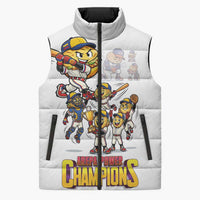 Venezuela Baseball Champions Sleeveless Puffer Jacket Glory Arepa Team