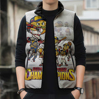 Venezuela Baseball Champions Sleeveless Puffer Jacket Glory Arepa Team