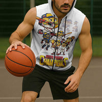 Venezuela Baseball Champions Sleeveless Zip Hoodie Glory Arepa Team