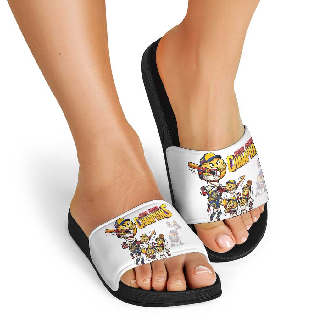 Venezuela Baseball Champions Slide Sandals Glory Arepa Team