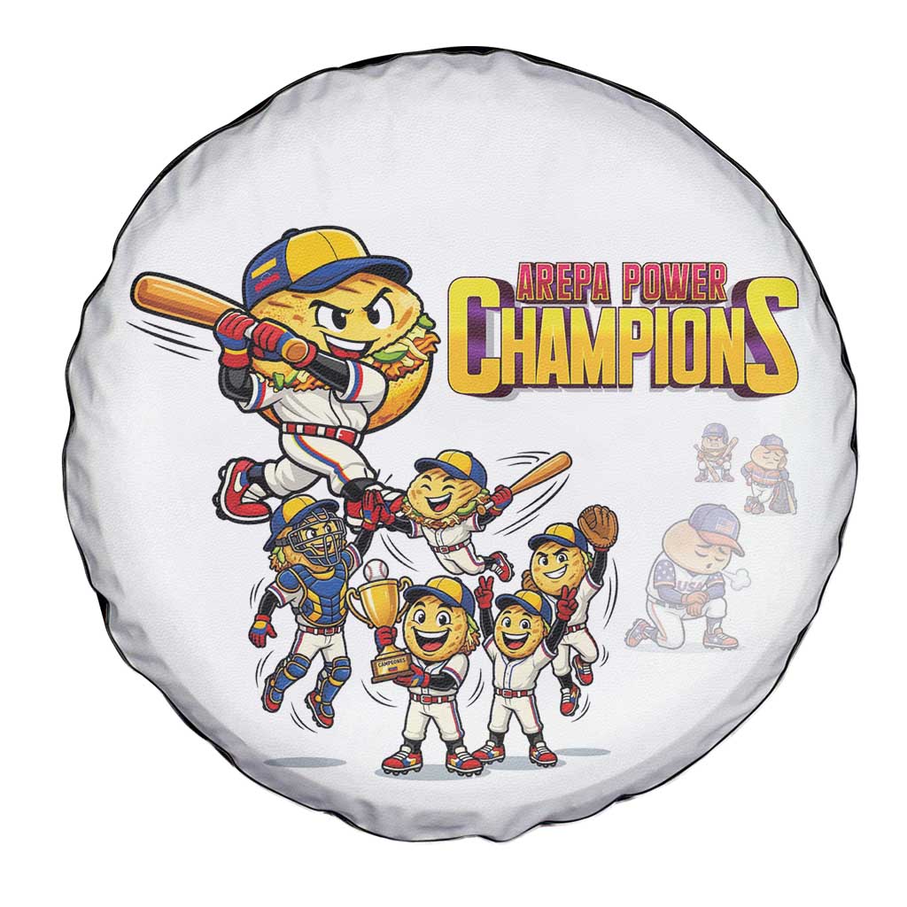 Venezuela Baseball Champions Spare Tire Cover Glory Arepa Team