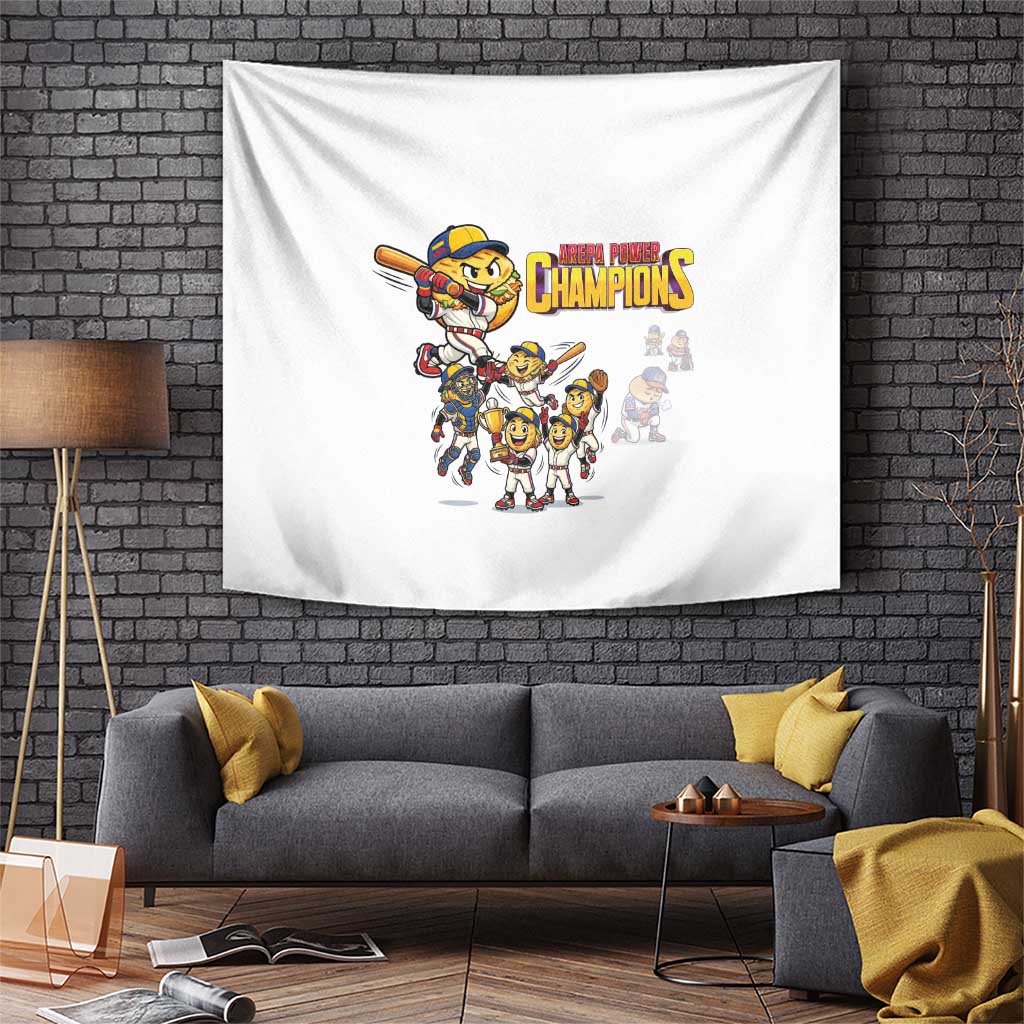 Venezuela Baseball Champions Tapestry Glory Arepa Team
