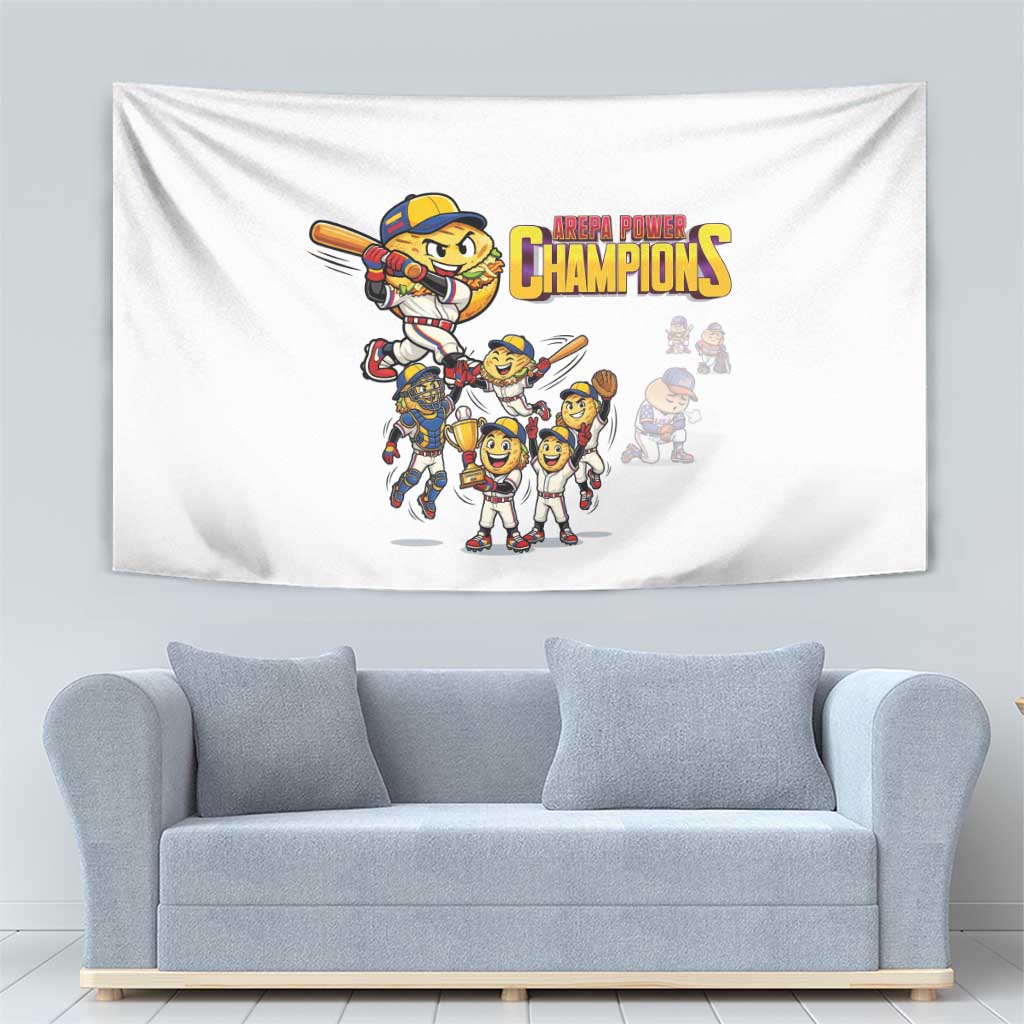 Venezuela Baseball Champions Tapestry Glory Arepa Team