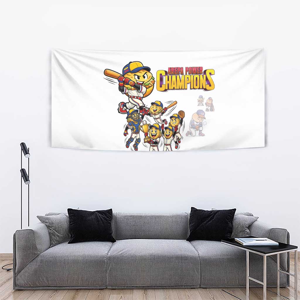 Venezuela Baseball Champions Tapestry Glory Arepa Team