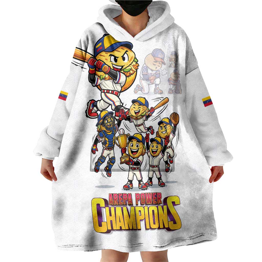 Venezuela Baseball Champions Wearable Blanket Hoodie Glory Arepa Team