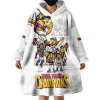 Venezuela Baseball Champions Wearable Blanket Hoodie Glory Arepa Team