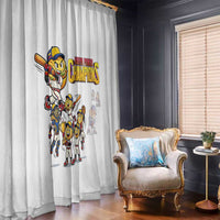 Venezuela Baseball Champions Window Curtain Glory Arepa Team