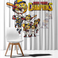 Venezuela Baseball Champions Window Curtain Glory Arepa Team
