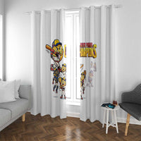 Venezuela Baseball Champions Window Curtain Glory Arepa Team