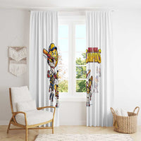 Venezuela Baseball Champions Window Curtain Glory Arepa Team