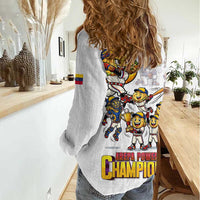 Venezuela Baseball Champions Women Casual Shirt Glory Arepa Team