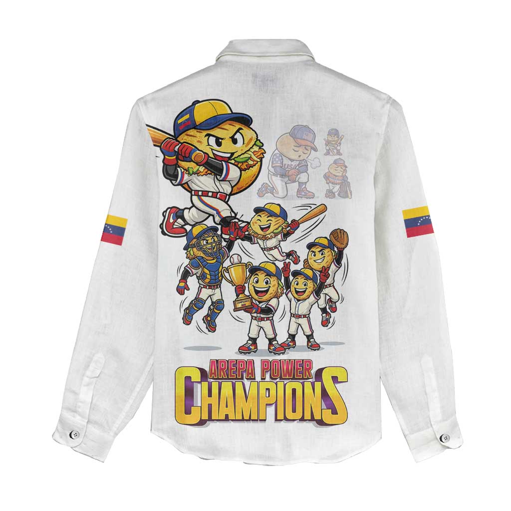 Venezuela Baseball Champions Women Casual Shirt Glory Arepa Team