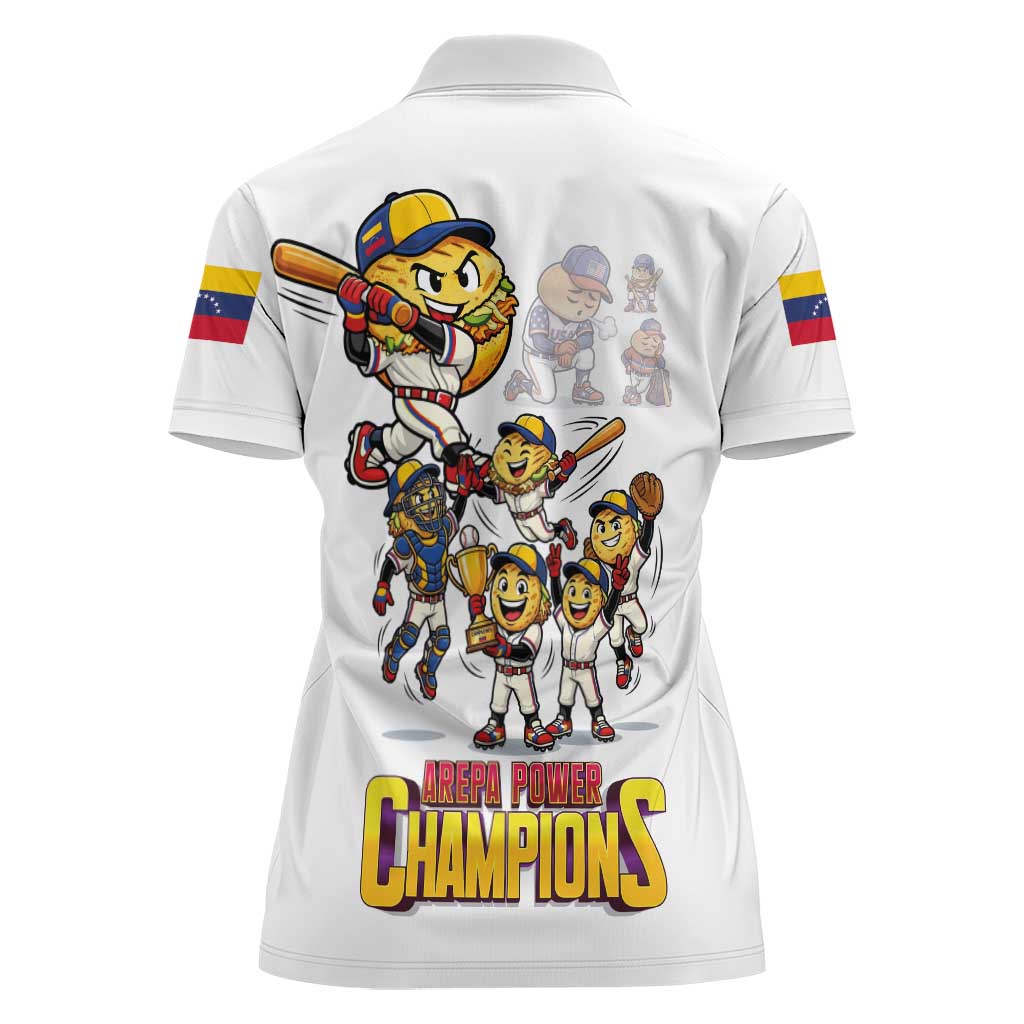 Venezuela Baseball Champions Women Polo Shirt Glory Arepa Team