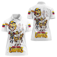 Venezuela Baseball Champions Women Polo Shirt Glory Arepa Team