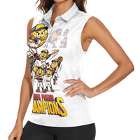 Venezuela Baseball Champions Women Sleeveless Polo Shirt Glory Arepa Team